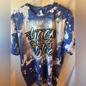 Back the Blue…Custom designed new t-shirt!!